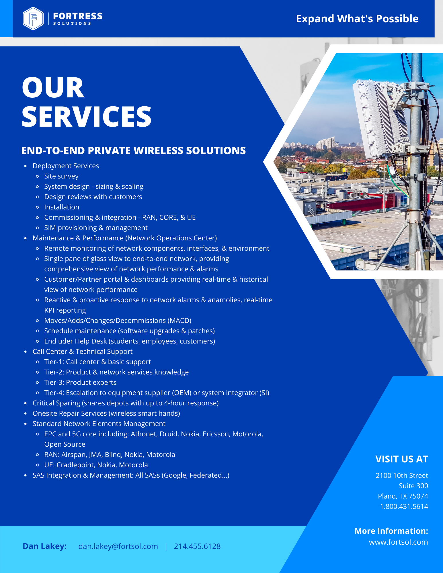 Fortress Solutions 5G Private Wireless