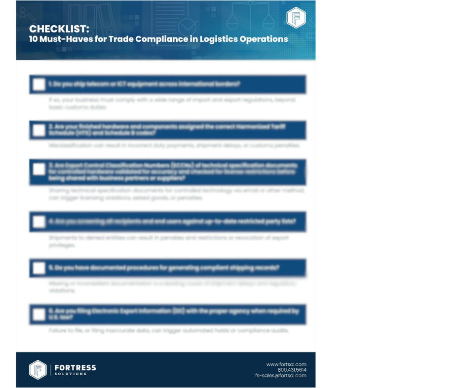 Checklist: 10 Must-Haves for Trade Compliance